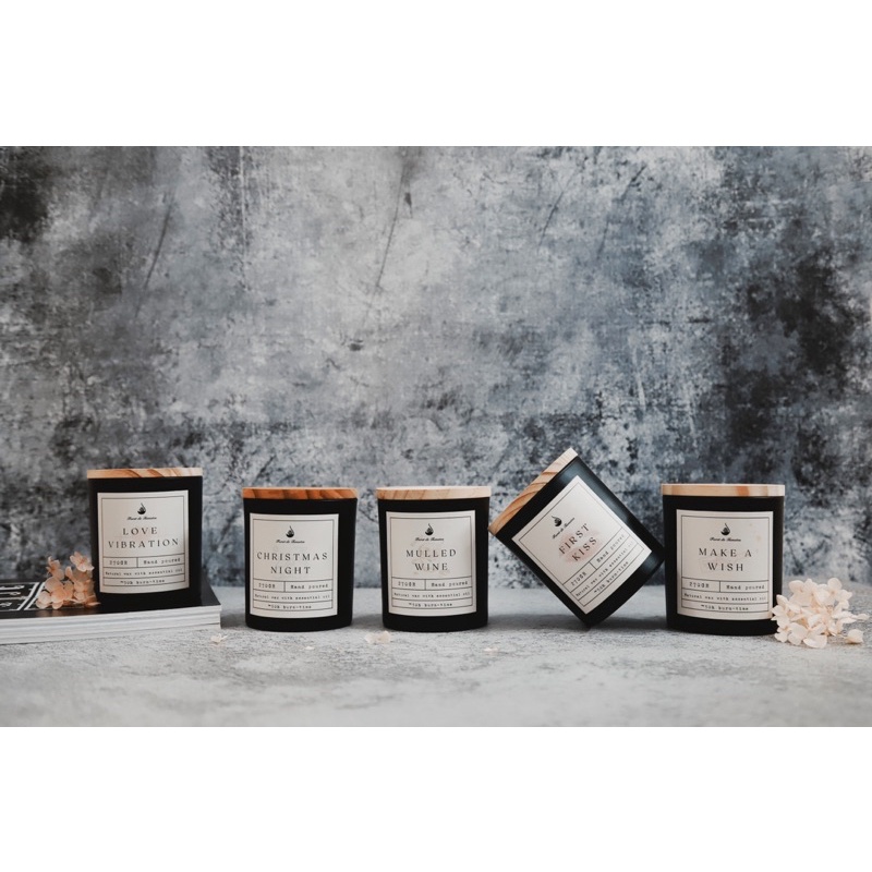 Nến thơm Handmade Cao cấp - Foret de Tomates - Bộ quà tặng combo 2 lọ nến thơm