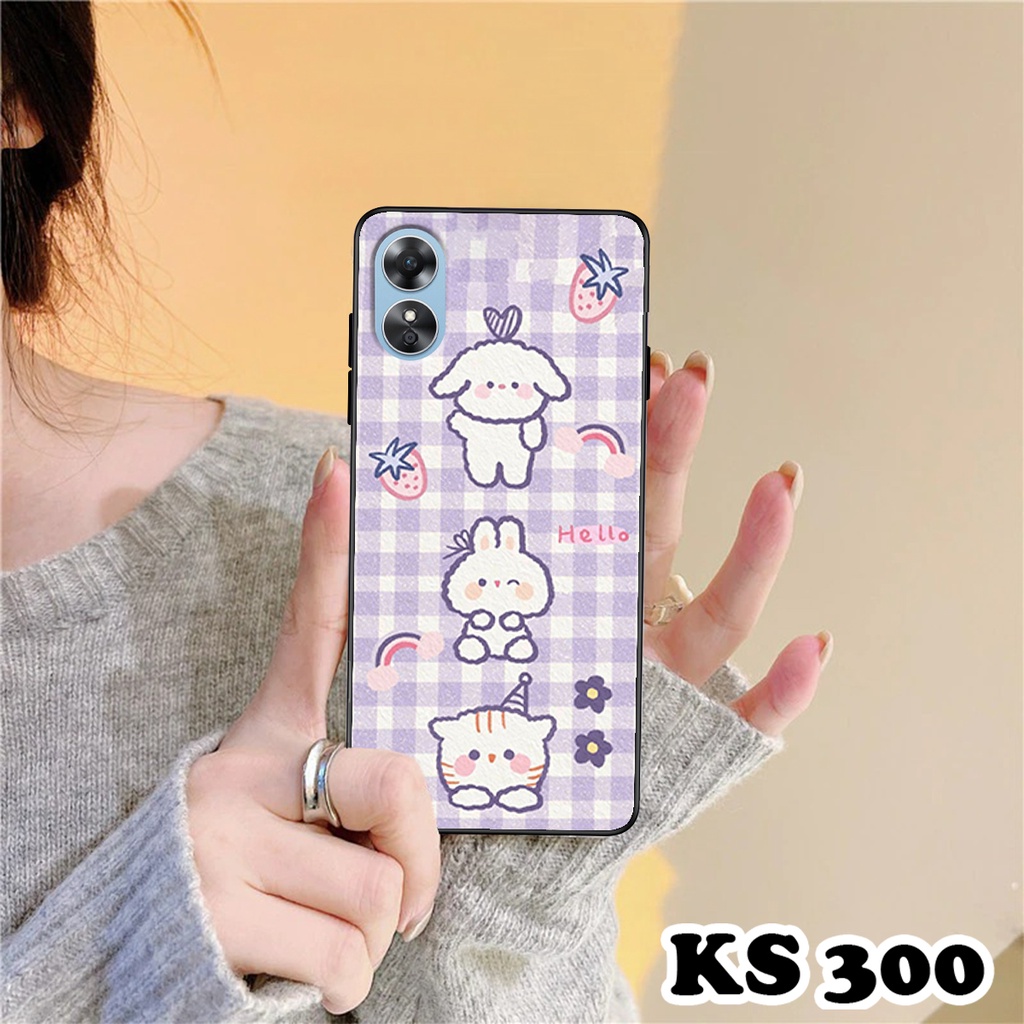 Ốp lưng Oppo A17 - A17k in hình Gấu&amp;Thỏ - Chất liệu TPU cao cấp