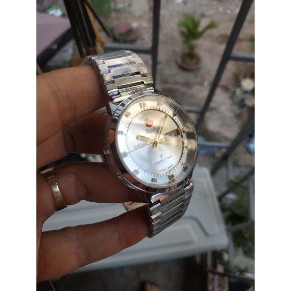 ĐỒNG HỒ CƠ NAM MỎ NEO 2 MÀU LỰA CHỌN VÀNG GOLD VÀ TRẮNG SILVER STAR MẶT SAPHIRE RADOGOLD , Đồng hồ thật giá trị thật