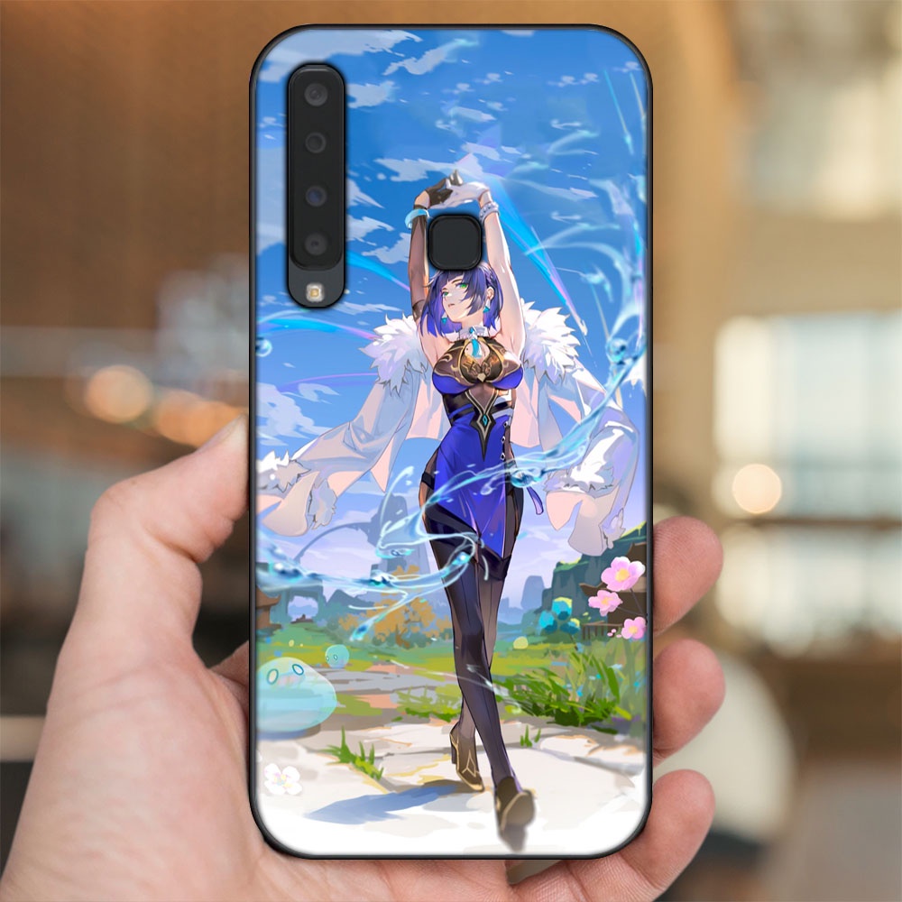 Ốp lưng Samsung A9 2018 viền đen in hình Yelan Genshin Impact