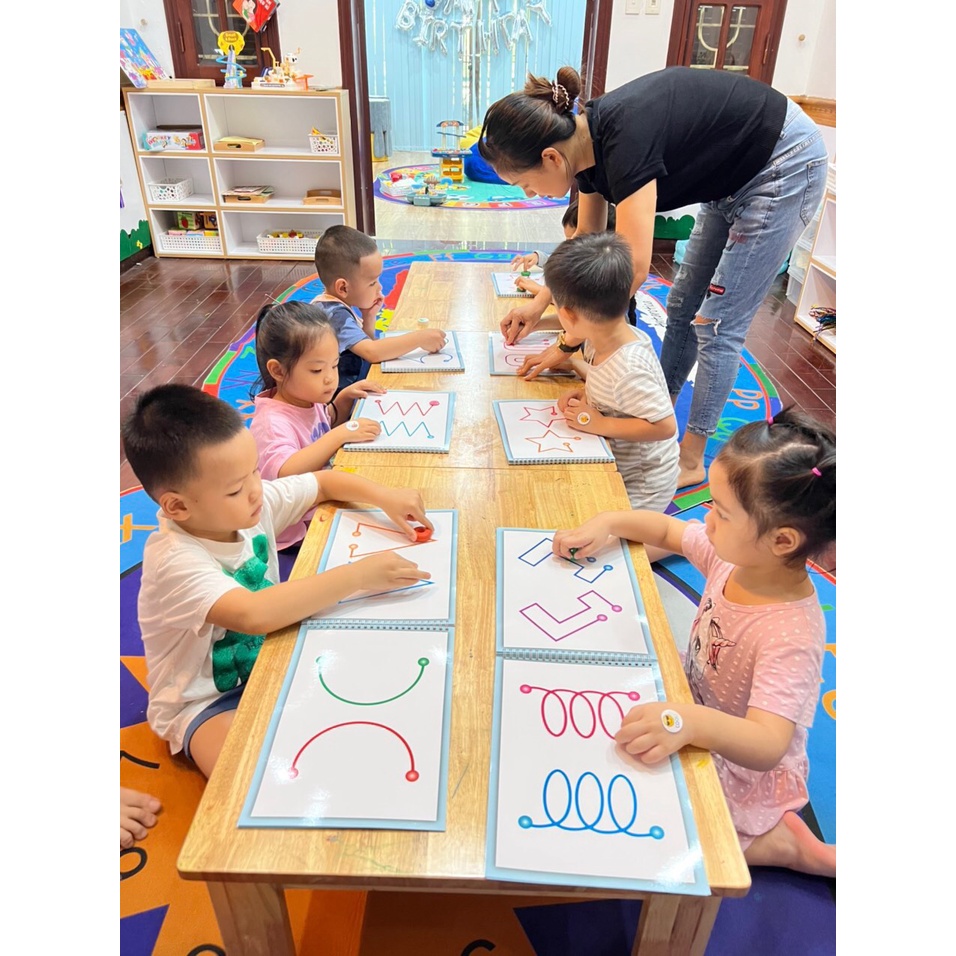 Bộ đồ chơi phát triển và cân bằng não phải, não trái cho bé Sunny toys