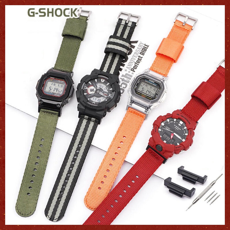 Dây Đồng Hồ Đeo Tay GA110 / DW-5600 Bằng Vải nylon Cao Cấp Thay Thế Cho Gshock