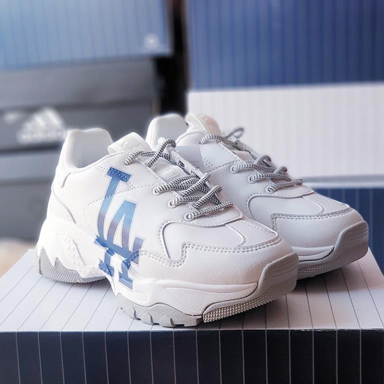 Giày thể thao MLB LA white, giày mlb chữ xanh la. size 36-43