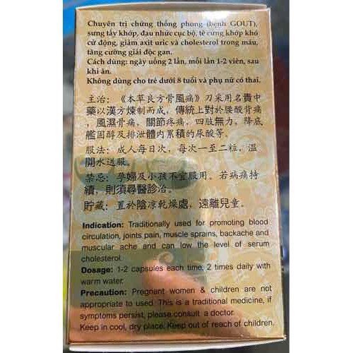 KHỚP THỐNG PHONG GOUT CHÍNH HÃNG MALAYSIA, 24 viên