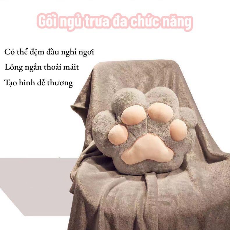 Gấu hình bàn chân có kèm chăn đắp cute ckích thước chăn 1m1-1m7- Thingkids