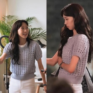 Áo len xanh giống Do Hae Yi phim Cheer Up