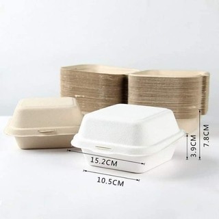 50 Hộp bã mía đựng bánh Bento
