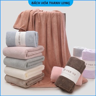 Khăn tắm lớn Hàn Quốc ❤️FREESHIP❤️ Khăn tắm to 70*140cm Quấn Người Mềm Mịn Thấm Nước Nhanh Khô Người