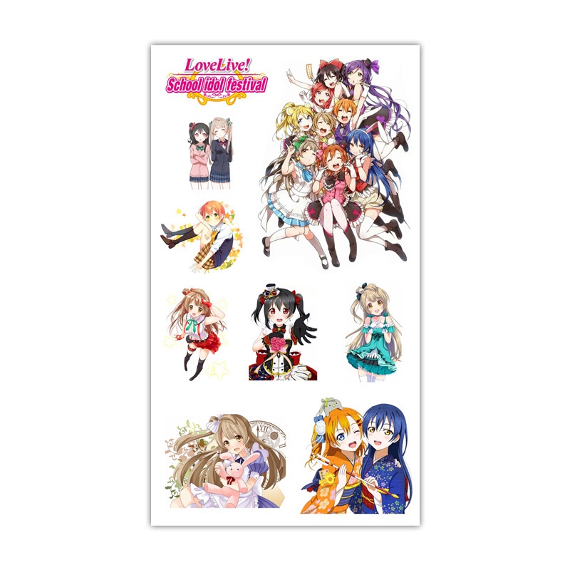 Miếng dán sticker anime Love Live