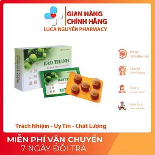 Viên ngậm bảo thanh có đường/không đường-vỉ 5 viên