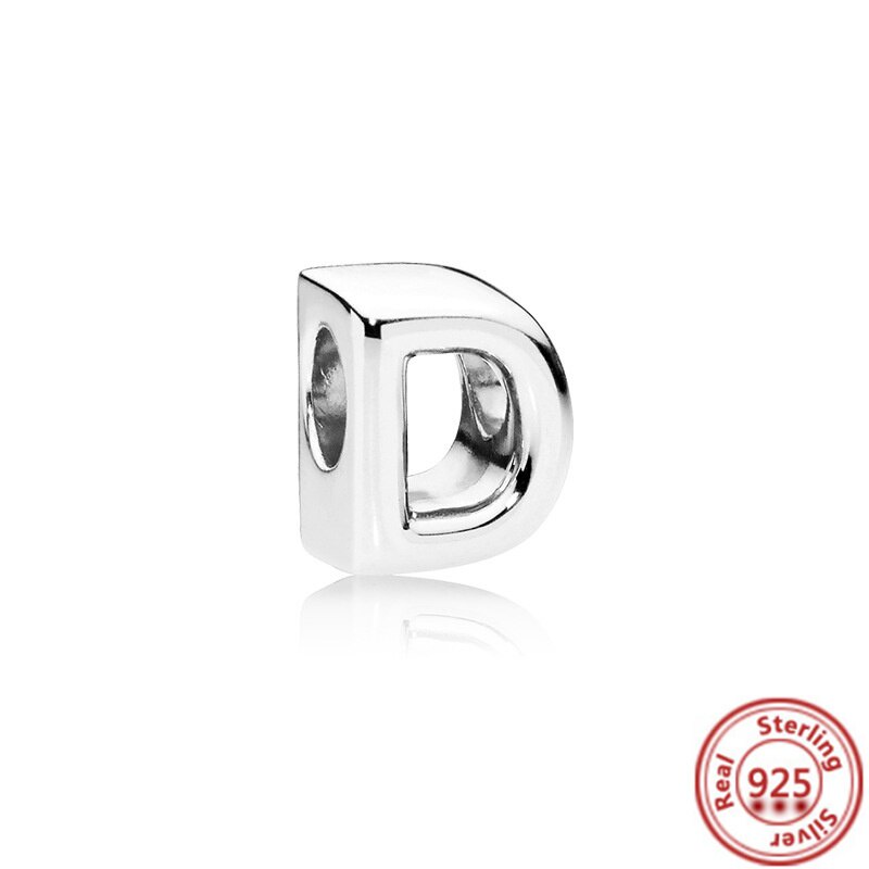 PANDORA Hạt Xâu Chuỗi 100% Bạc 925 Hình Chữ Cái Từ A-Z