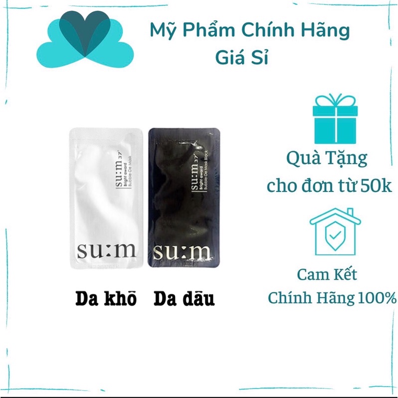 Mặt Nạ Sủi Bọt Thải Độc Trắng Da Sum37 Bright Award Bubble-De Mask
