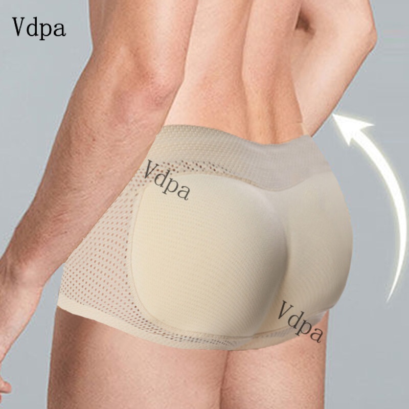 Quần Lót Boxer Đen Giả Có Đệm Nâng Hông Định Hình Cơ Thể Quyến Rũ Cho Nam