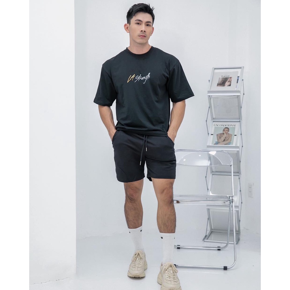 Áo LA Strength l REBORN Oversized Tee l Black