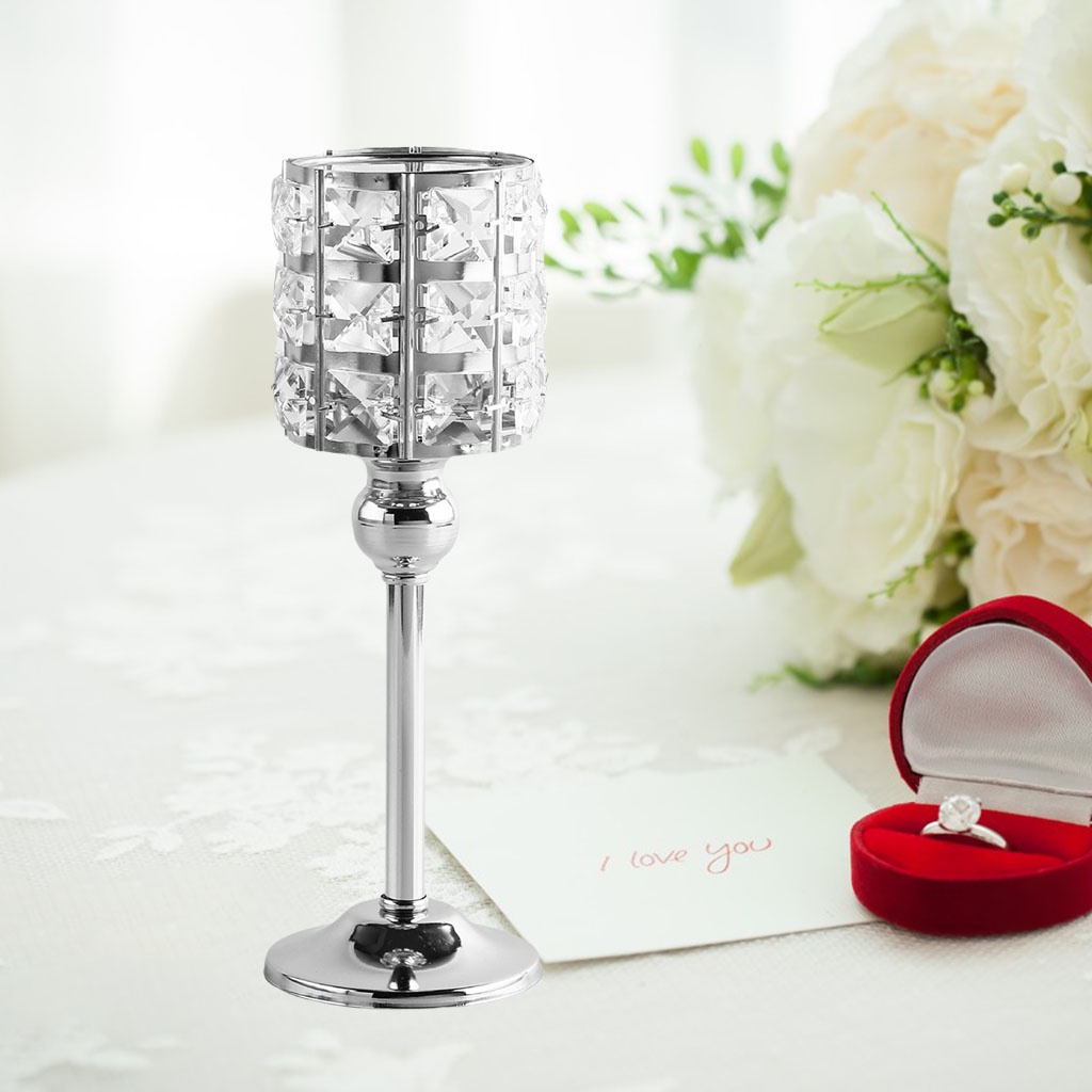 Giá đỡ Pha lê thêu nến Tiệc để bàn Đồ trang trí trung tâm Nến Stick Home Candelabrum Trang trí