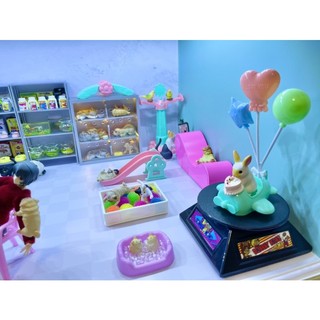 mô hình chuồng sưởi thú cưng chó mèo 1/12