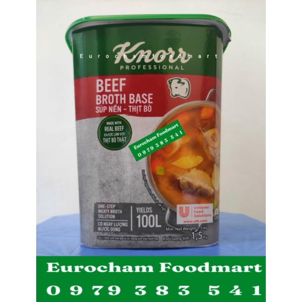 Gia Vị Súp Nền Nấu Lẩu Thái Knorr Tom Yam Paste 1.5KG