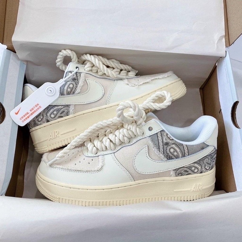 Giày _Nike Air Force 1 thổ cẩm, AF1 Travis bigbag dây thừng hàng cao cấp nam nữ, giày sneaker Full Box, Bill PK NEW 2022