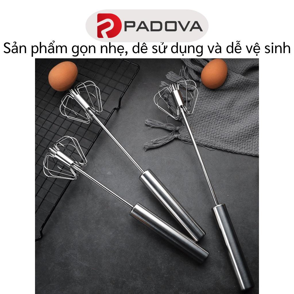 Dụng Cụ Cây Phới Lồng Đánh Trứng, Trộn Bột Động Năng Có Trục Lò Xo PADOVA 8209