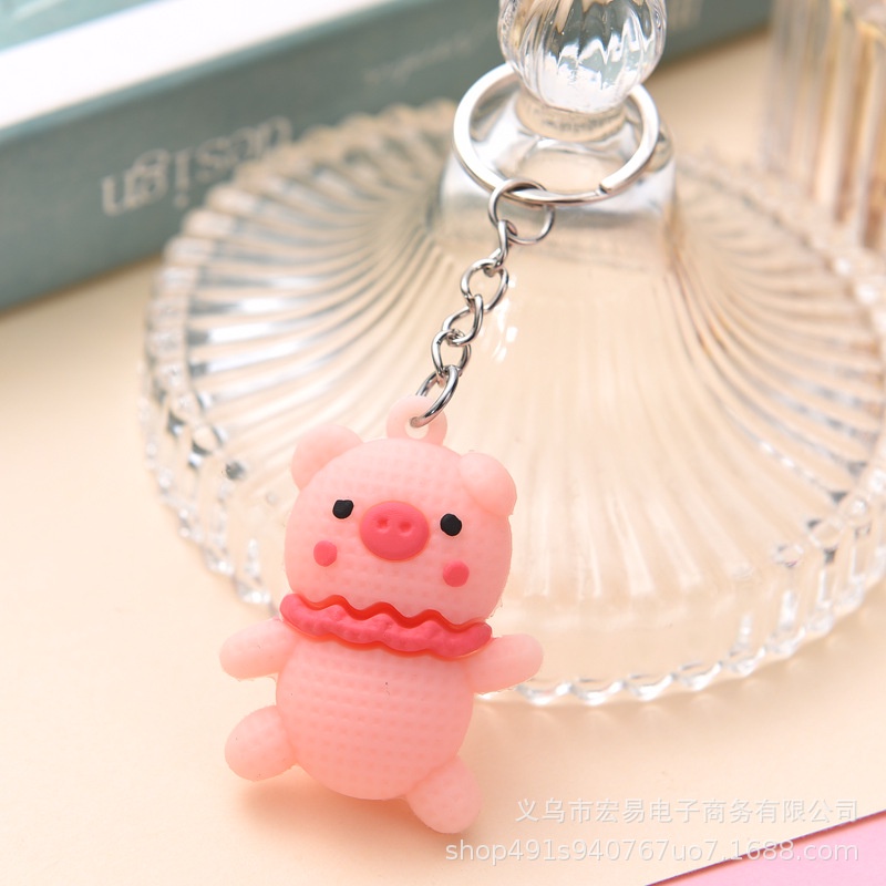 Móc khóa thú cưng dạng thú nhồi bông