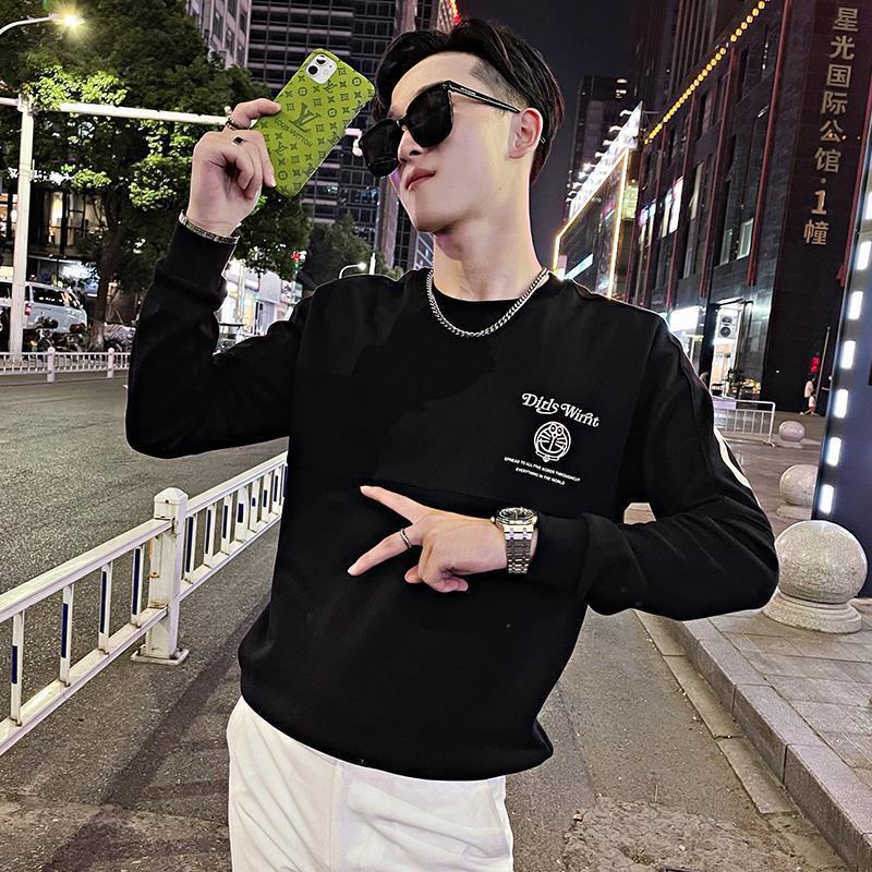 Áo Nỉ Nam Dài Tay Cổ Tròn Thời Trang Hàn