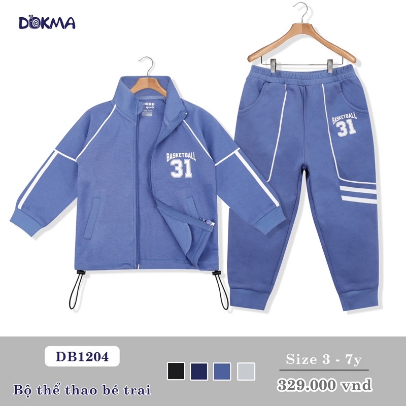 Bộ Thể Thao Dokma 3-7y