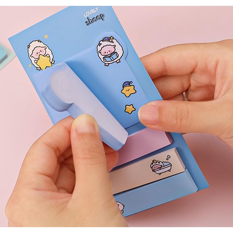 Set Giấy note - Giấy nhớ - ghi chú hoạt hình kute - 20x4 tờ