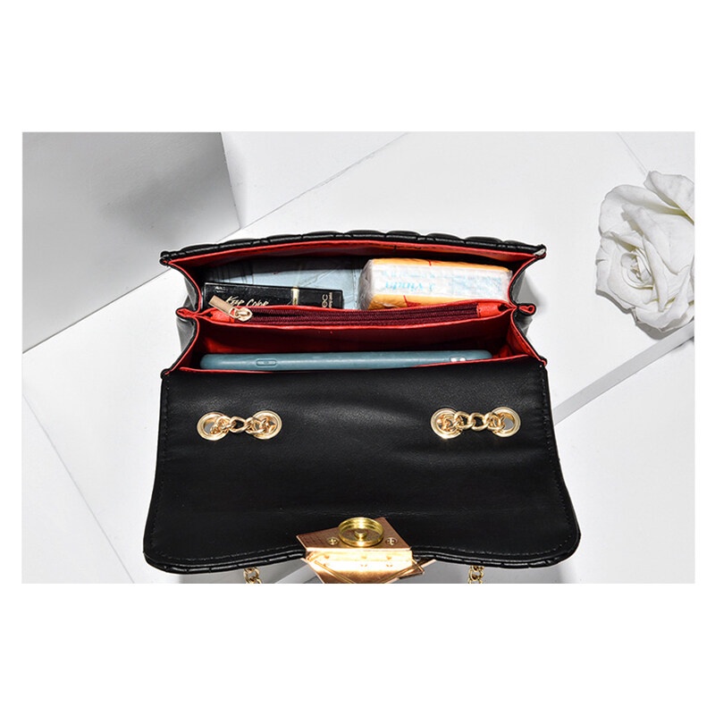 MISCHA Túi Đeo Chéo Vai Bằng Da PU Màu Trơn Thời Trang Sành Điệu Cho Nữ