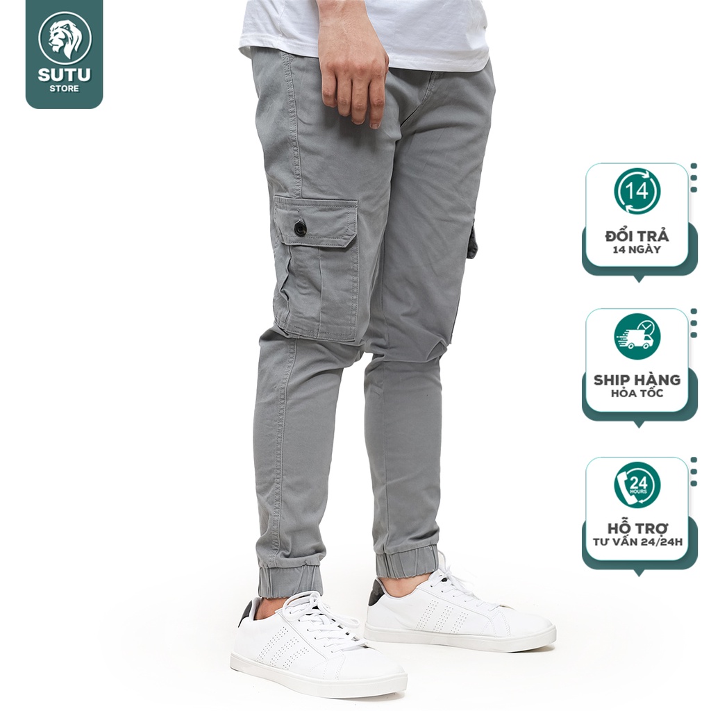 Quần JOGGER SUTU Kaki Túi Hộp Phong Cách Năng Động Cá Tính Form Đẹp Xu Hướng Mới Q2BDE9