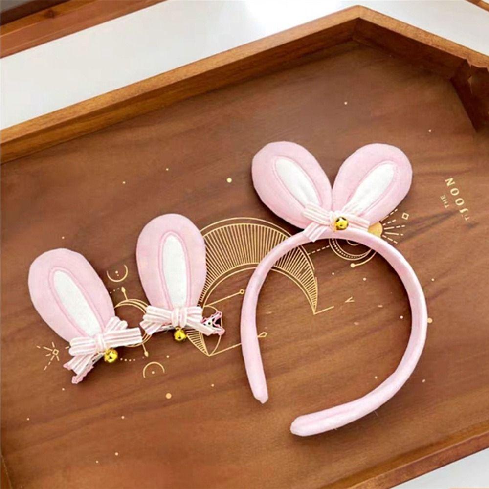 DANILO Băng Đô Cài Tóc Hình Thỏ Phối Tua Rua Dễ Thương Cho Nữ