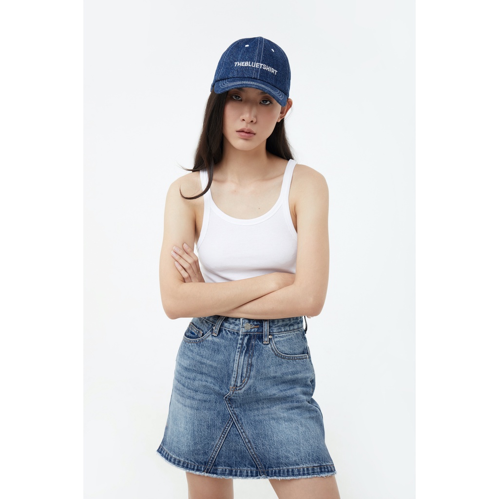 TheBlueTshirt - Váy Jeans Nữ - Penny Lane Mini Skirt - John Blue Wash