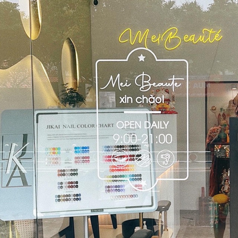 Chữ decal dán kính Decal dán gương  Dễ dàng tự dán