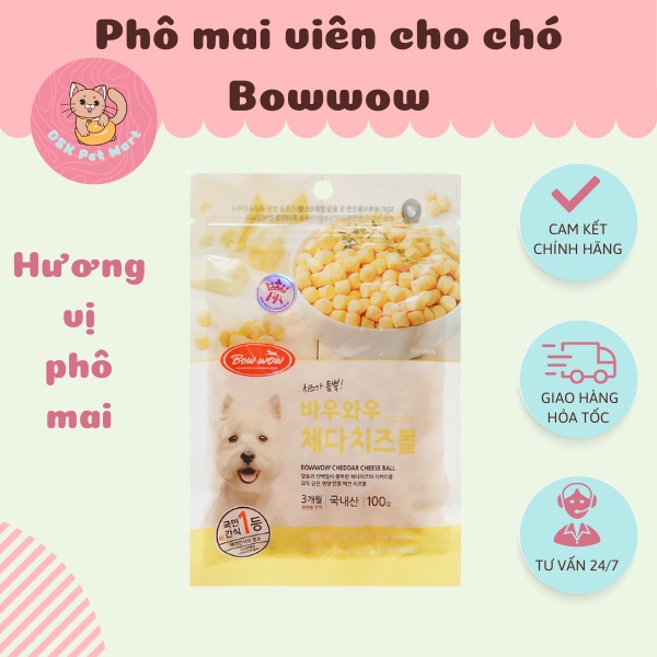 Phô Mai Viên Cho Chó - Bowwow 100gr