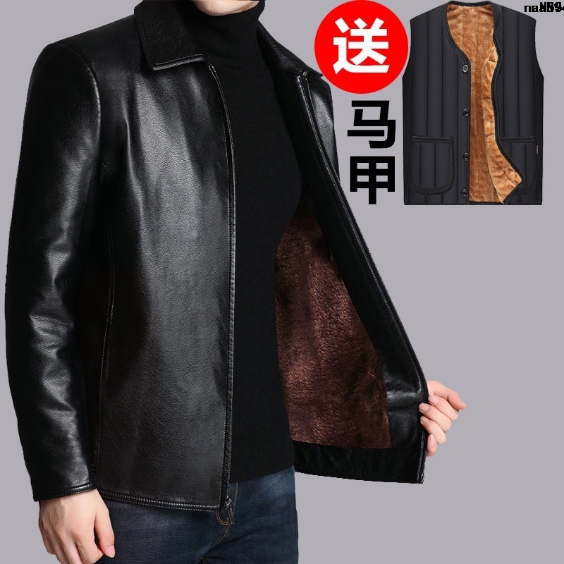 Áo Khoác Da Bò Thật Cotton Cổ Đứng Dáng Ôm Phong Cách Trẻ Trung Thời Trang Mới 2021 Cho Nam