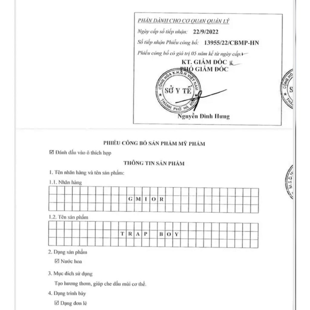 ✅  Tinh Dầu Nước Hoa Trap Boy Nam Tính, Mạnh Mẽ, Sang Trọng 10ml Lưu Hương 8-12 Tiếng Gmior