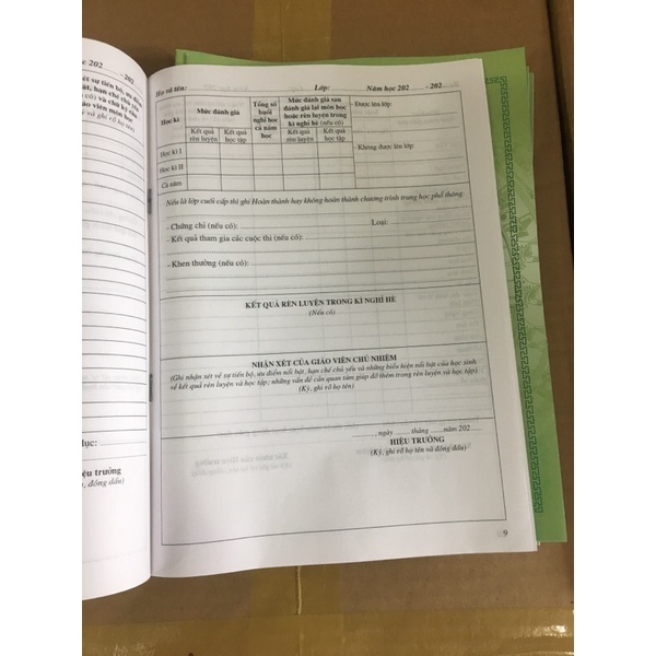 Học Bạ THPT Mới