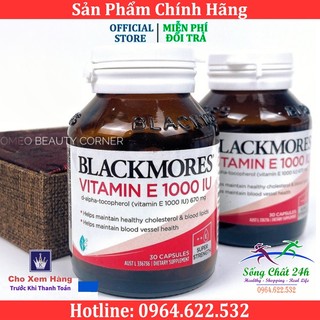 Viên Uống Bổ Sung Vitamin E Blackmores Vitamin E 1000 IU Của Úc (30 - 100 Viên)