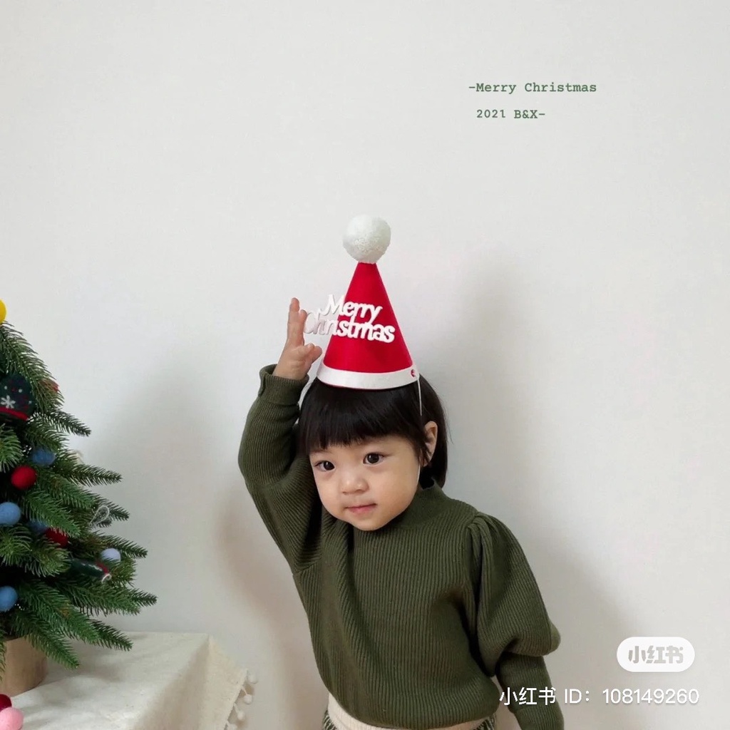 Mũ giáng sinh Merry Christmas cho bé