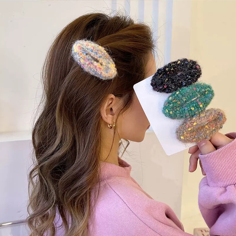 Kẹp Tóc Hình Đám Mây / Cầu Vồng Nhiều Màu Dễ Thương Thời Trang Thu Đông