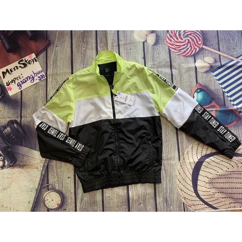 Áo khoác bomber dù gió nhẹ 2 lớp