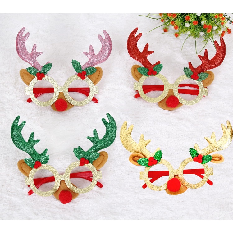 Kính Mắt Cho Mùa Giáng Sinh Nhiều Hình Ngộ Nghĩnh_ Đồ chơi noel giáng sinh cho trẻ em
