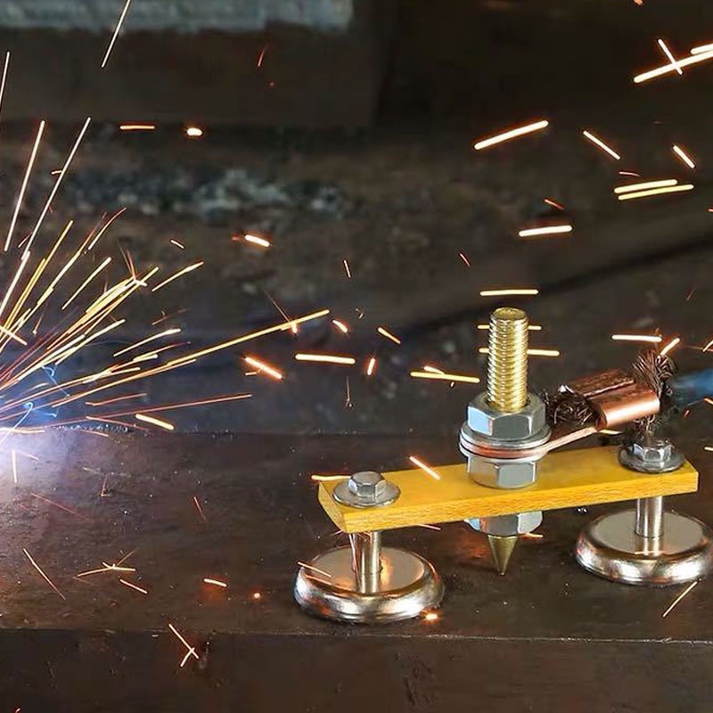 Kẹp Mát Nam Châm Lực Hút Siêu Mạnh Dùng Cho Máy Hàn Cắt Đến 300A