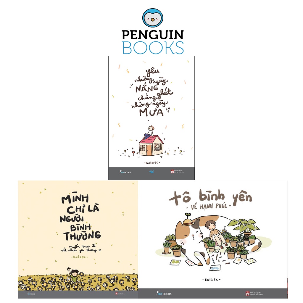 Sách Skybooks - Combo Yêu Những Ngày Nắng Chẳng Ghét Những Ngày Mưa + Tô Bình Yên + Mình Chỉ Là Người Bình Thường