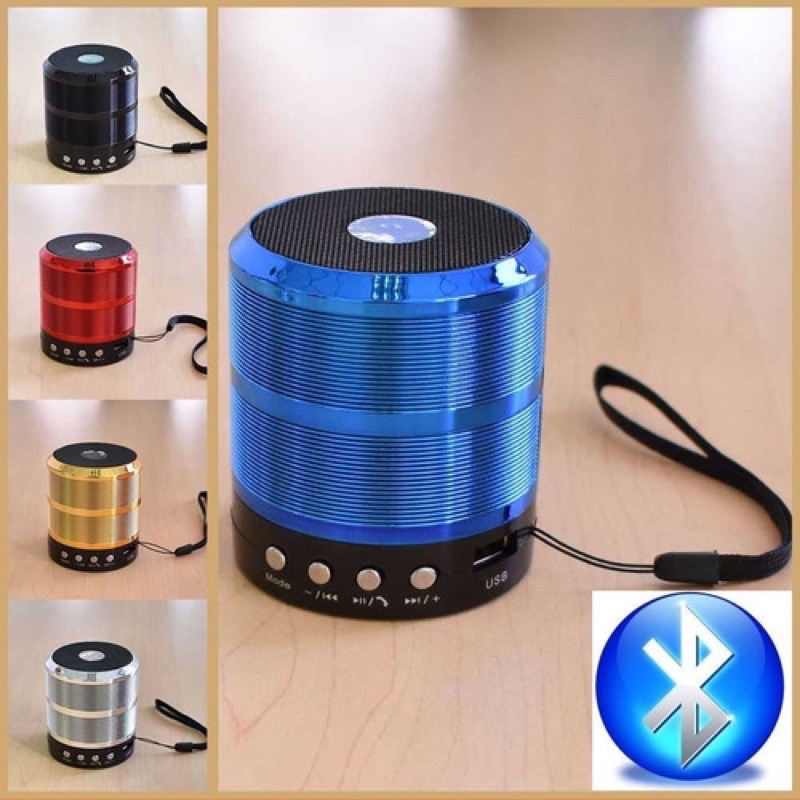 LOA BLUETOOTH USB THẺ NHỚ KHÔNG DÂY NHỎ GỌN WS-887 ÂM THANH SIÊU CHẤT