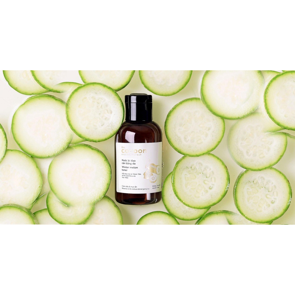 Nước hoa hồng (toner) Cocoon cấp ẩm &amp; làm mềm da 140ml
