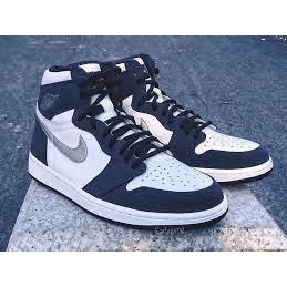 Giày thể thao hot 2022 ,Giày air jordan 1 high navy, giày jd xanh than cổ cao nam nữ