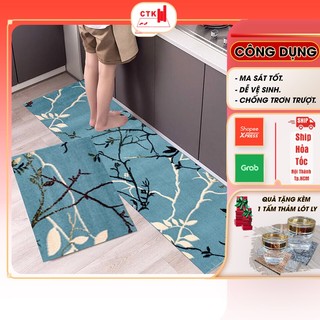 Thảm chùi chân nhà bếp, thảm lau chân siêu thấm bằng len cao cấp ,