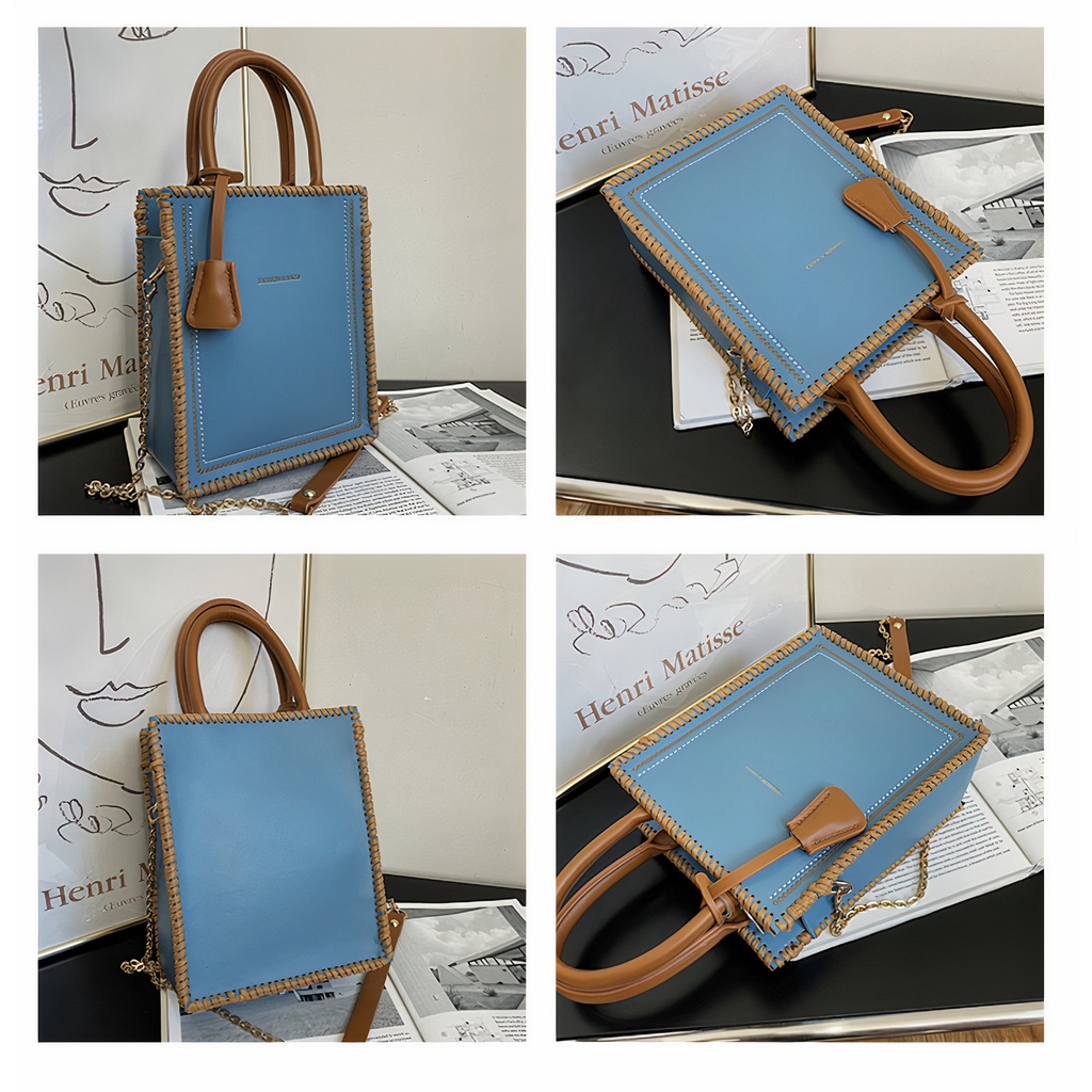 Túi xách handmade tự đan da PU, túi đeo chéo nữ bằng da tự làm - Có video hướng dẫn DIY701