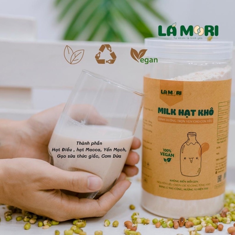 Milk hạt khô thực dưỡng dành cho bé từ 6m không chất bảo quản