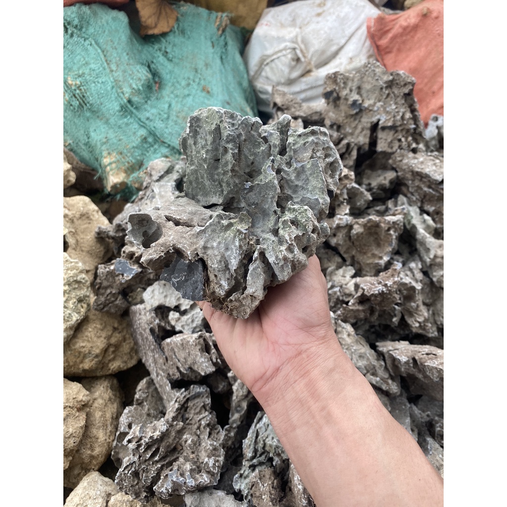 Đá kim đà tai mèo 1kg, đá trí bể cá, tiểu cảnh, thuỷ sinh, sân vườn, non bộ.
